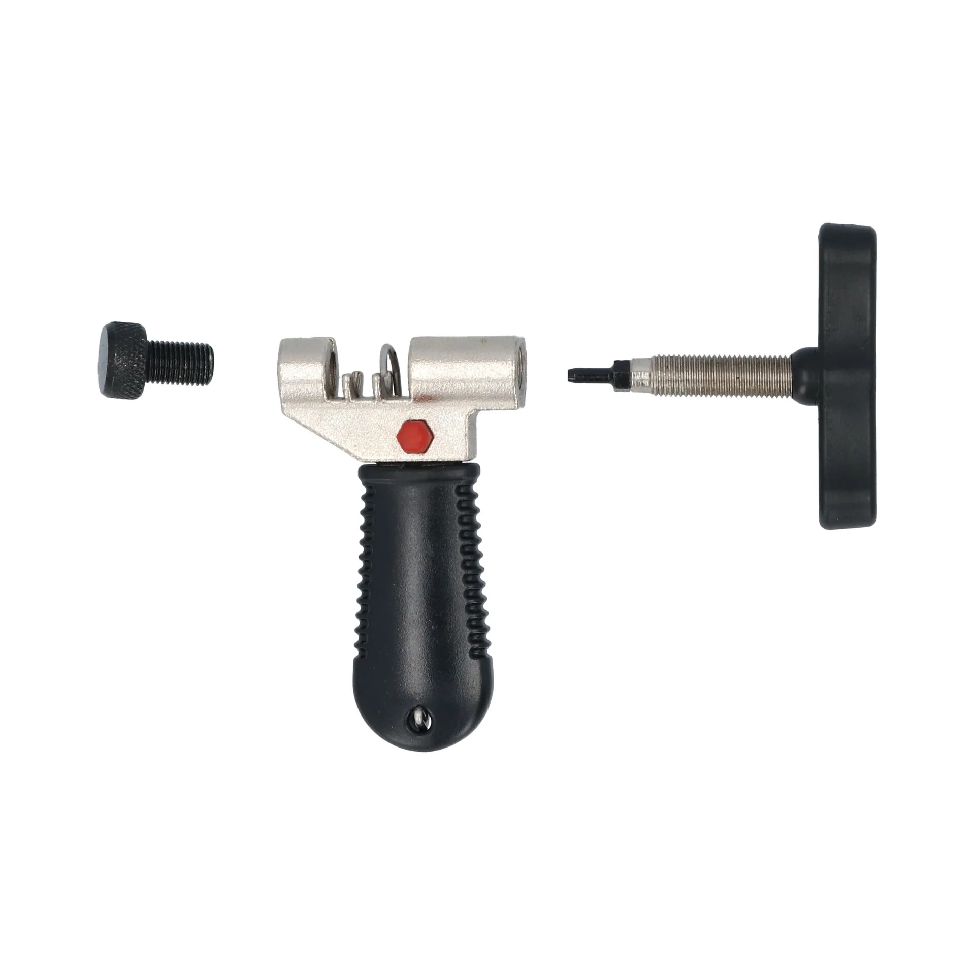 Dresco kettingpons zwart, zilver - Image 2