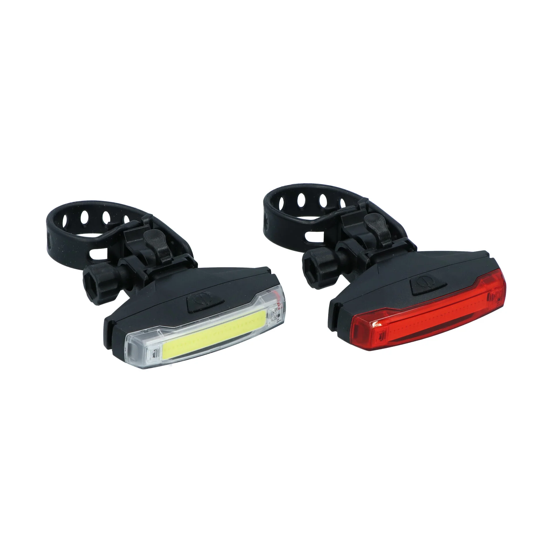 Dresco Monorail fietsverlichtingset LED oplaadbatterijen 2-delig - Image 2
