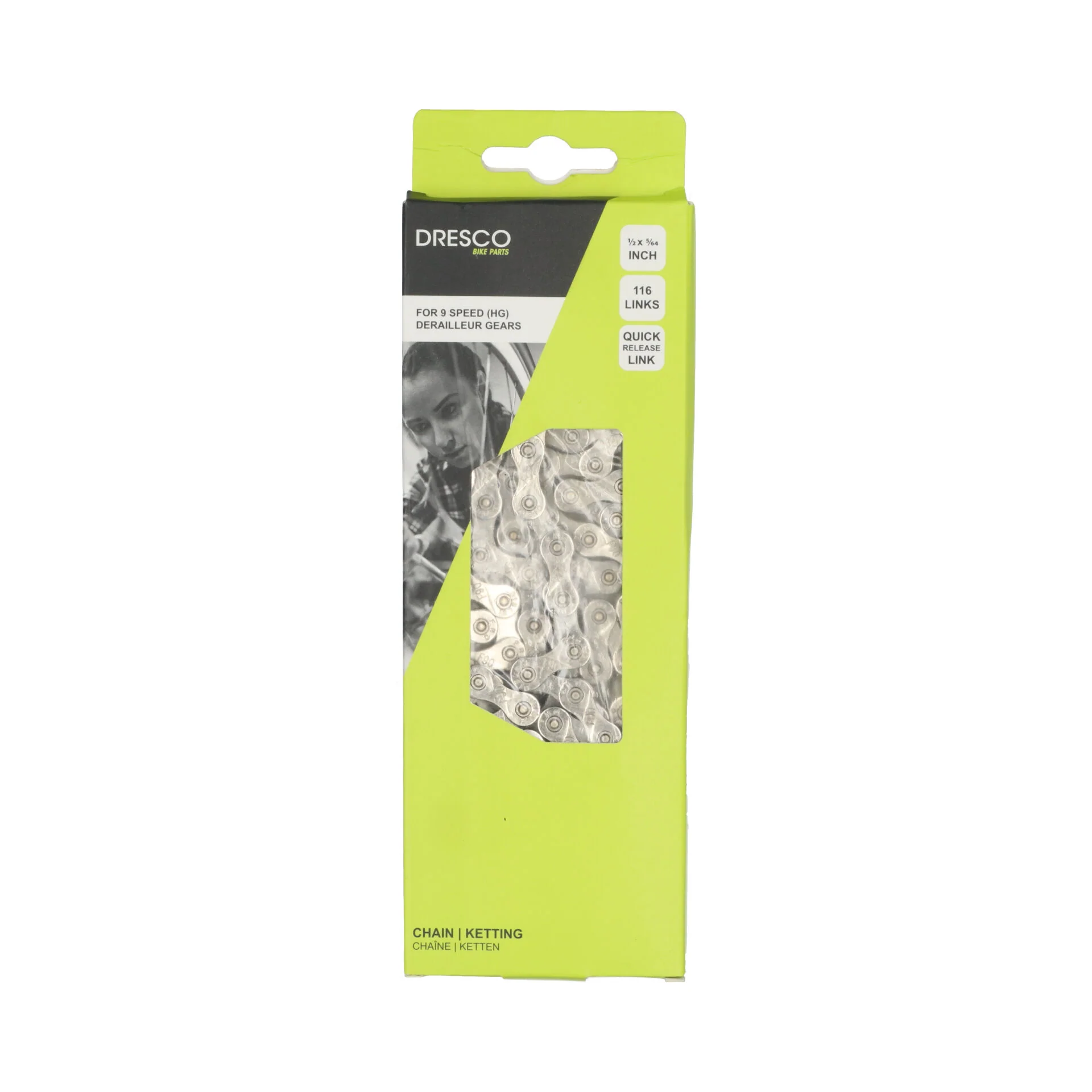 Dresco Sporty ketting 116 schakels zilver - Image 4