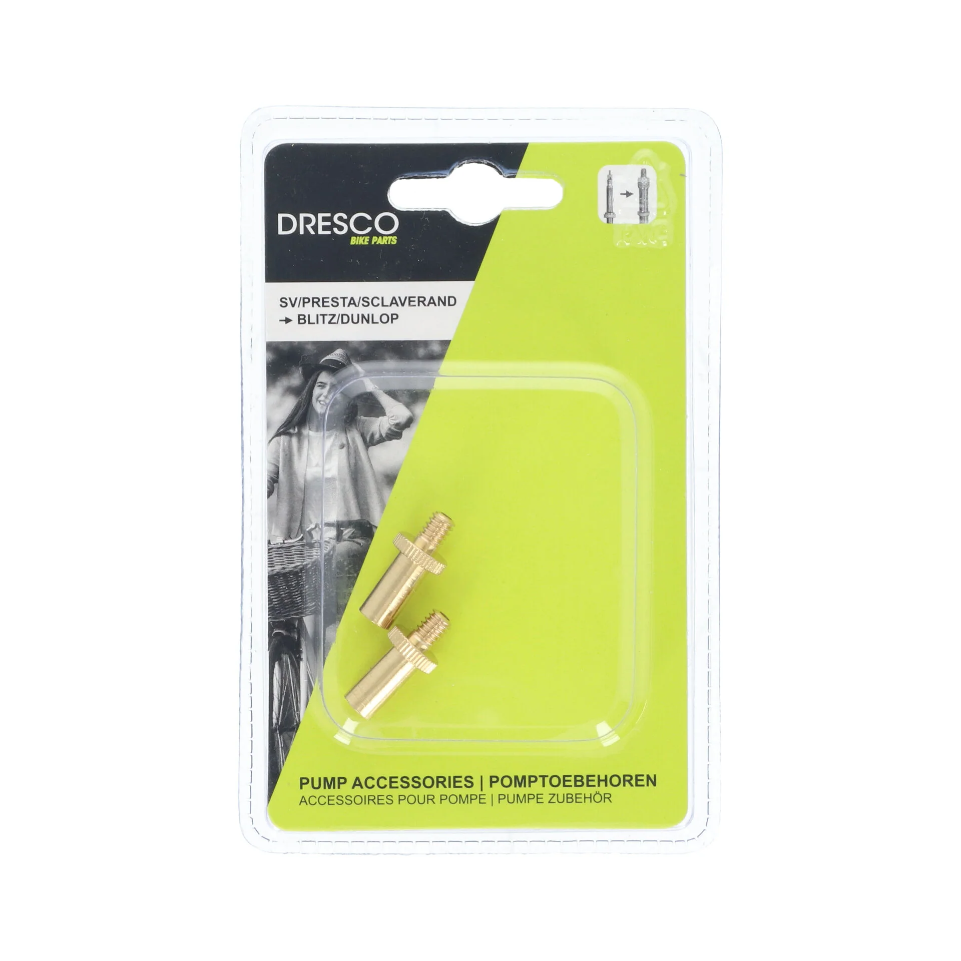 Dresco verloopnippel ventiel goud - Image 4