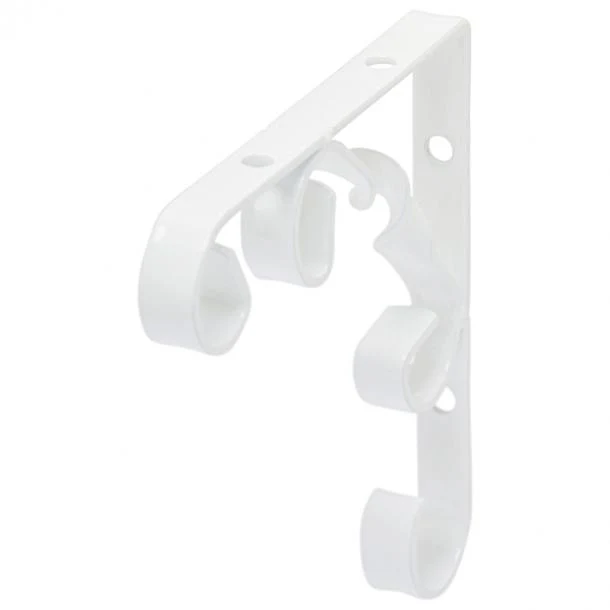 Duraline plankdrager enkel staal wit 10x10cm - Image 2