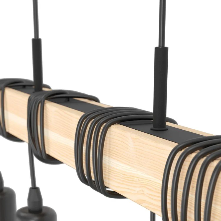 Eglo hanglamp Townshend 4-lichts E27 zwart - Image 2