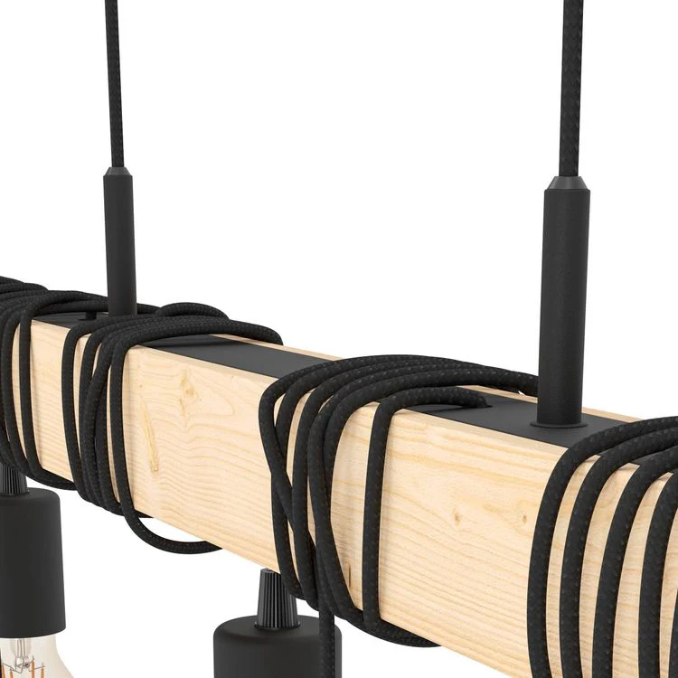 Eglo hanglamp Townshend 6-lichts E27 zwart - Image 2
