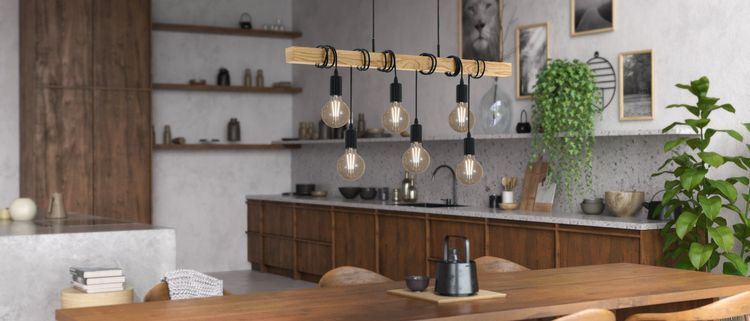 Eglo hanglamp Townshend 6-lichts E27 zwart - Image 4