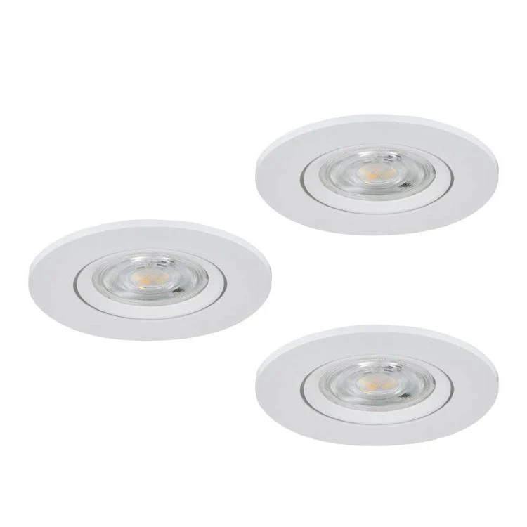 Eglo LED inbouwspot Barranco wit Ø84mm set van 3 - Image 2