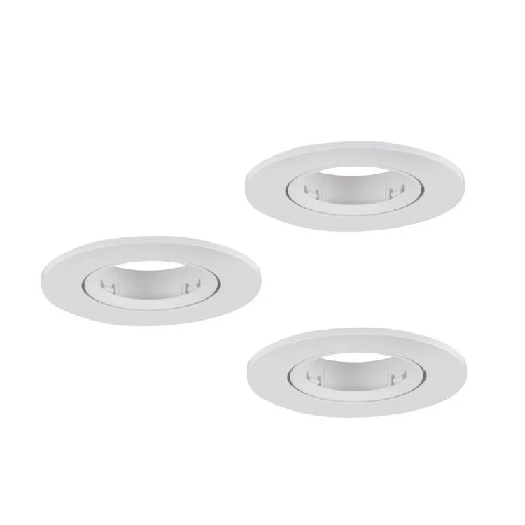 Eglo LED inbouwspot Barranco wit Ø90mm set van 3 - Image 3