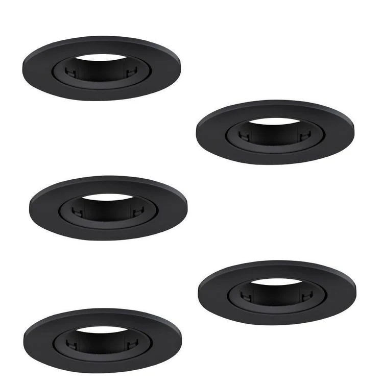Eglo LED inbouwspot Barranco zwart Ø90mm set van 5 - Image 2