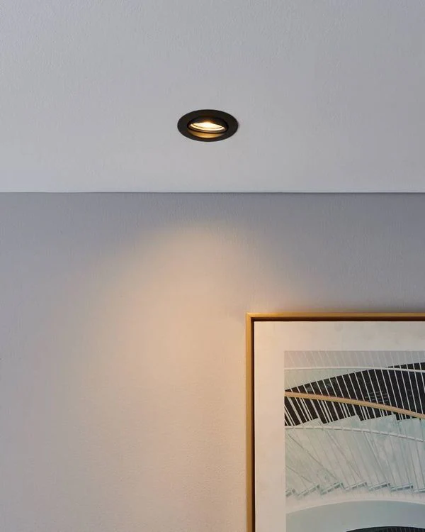 Eglo LED inbouwspot Favazzina zwart Ø88mm set van 3 - Image 6