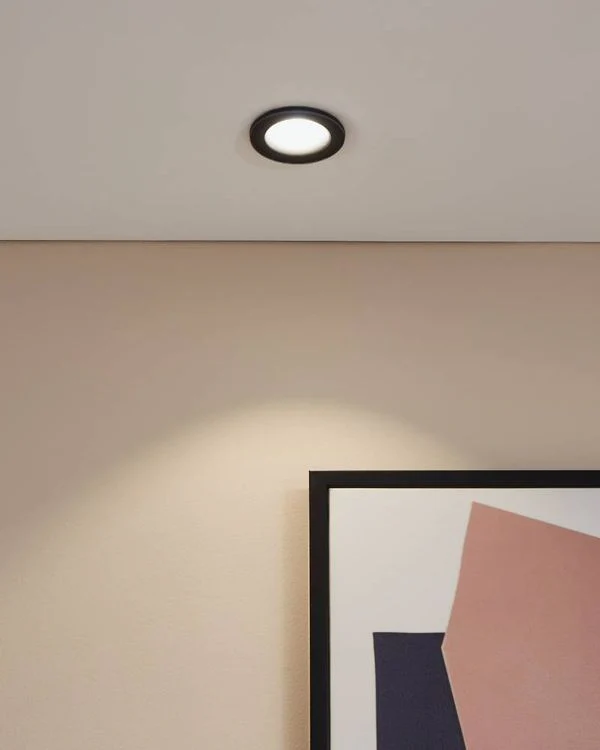 Eglo LED inbouwspot Salabate zwart Ø88mm dimbaar - Image 7