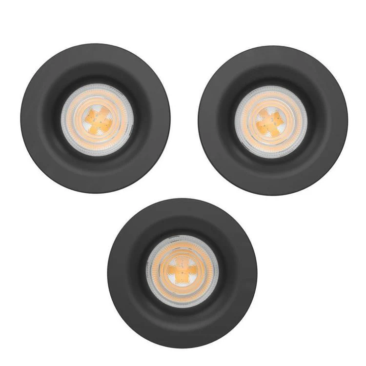 Eglo LED inbouwspot Salabate zwart Ø88mm dimbaar set van 3 - Image 3