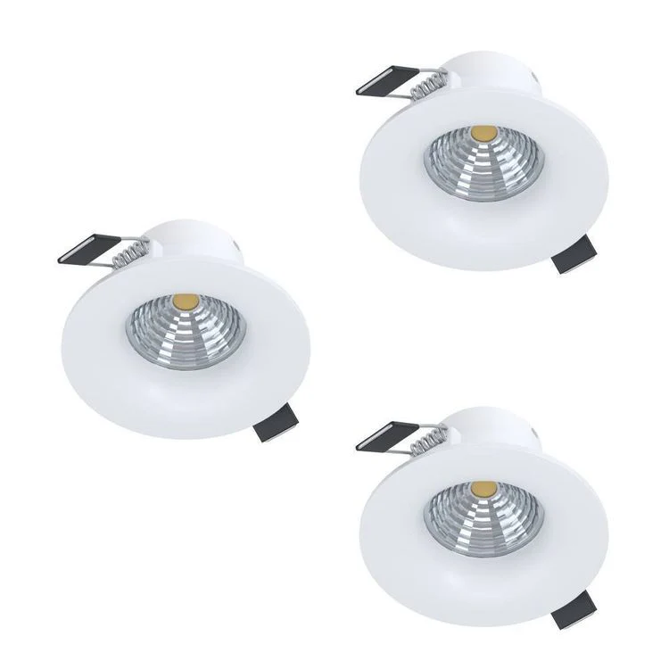 Eglo LED inbouwspot Saliceto wit Ø88mm dimbaar set van 3 - Image 2