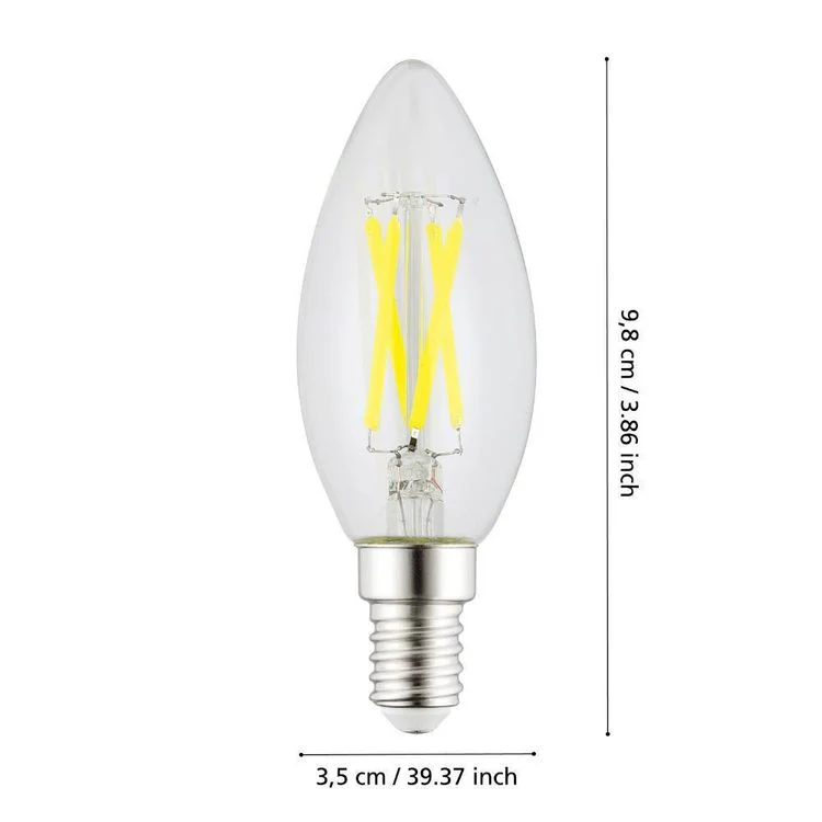 Eglo LED lamp kaars E14 wit 3W 470LM - Image 4