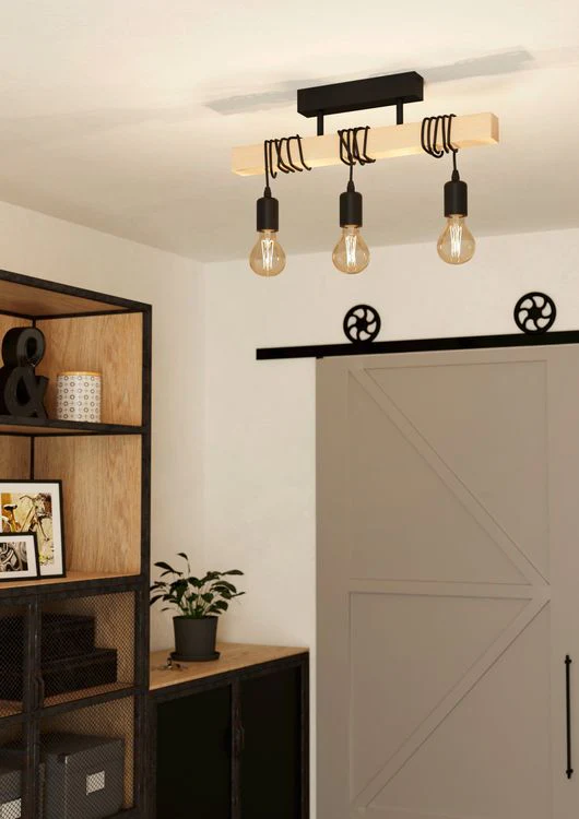 Eglo plafondlamp Townshend zwart 55x105x265cm - Image 3