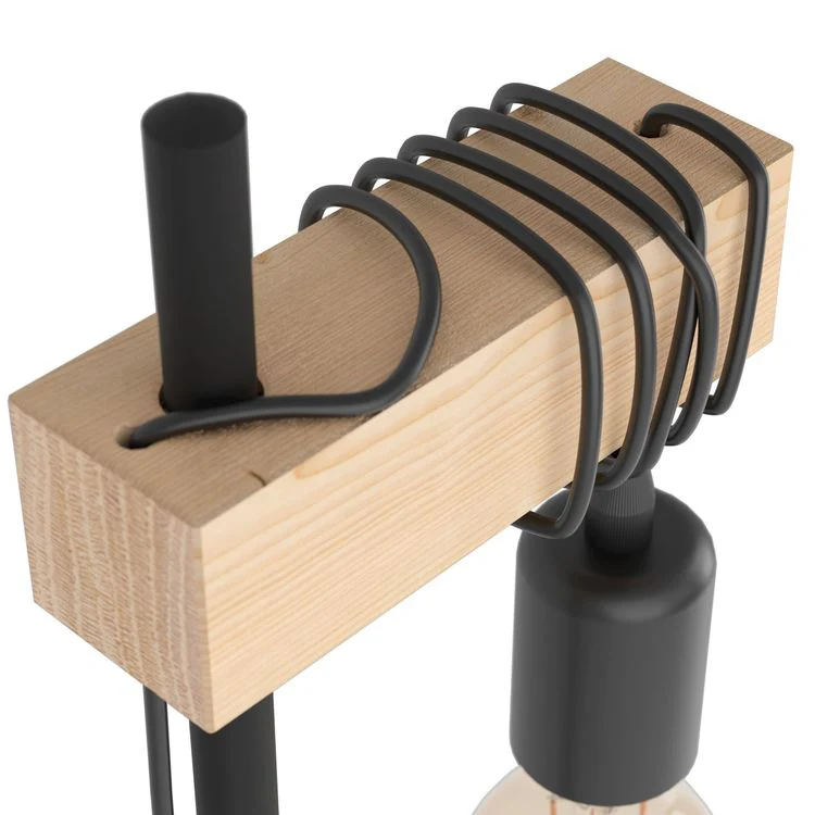 Eglo tafellamp Townshend E27 zwart - Image 2