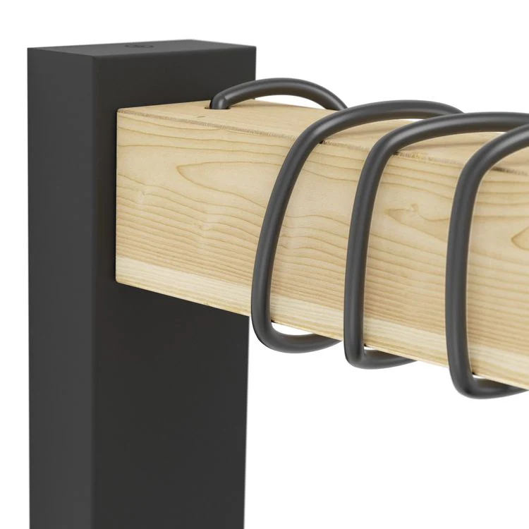 Eglo wandlamp Townshend E27 zwart hout - Image 2