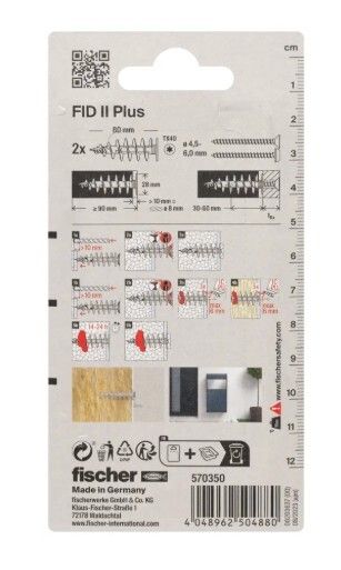 Fischer FID II plus isolatieplug kunststof 28x80mm 2st - Image 3
