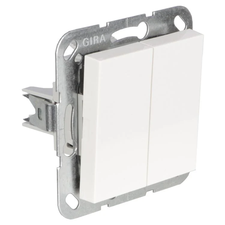 Gira SY55 inbouw schakelaar polarwit - Image 4
