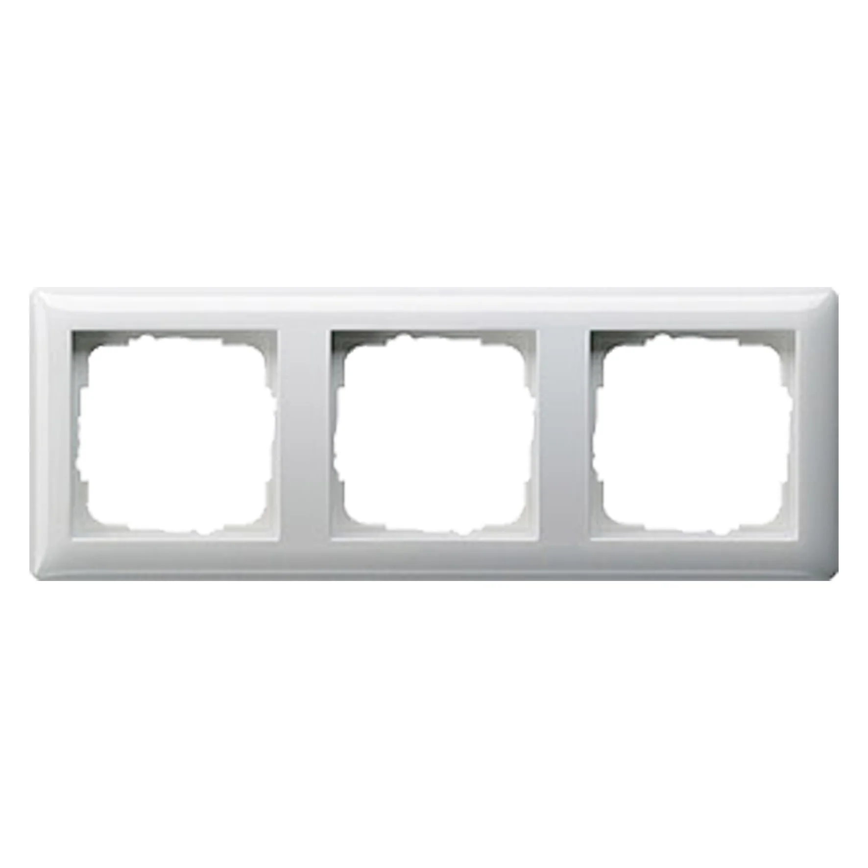 Gira System 55 afdekraam 3-voudig polarwit