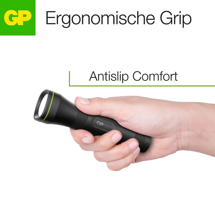 GP C105 LED zaklamp plastic zwart - Image 4