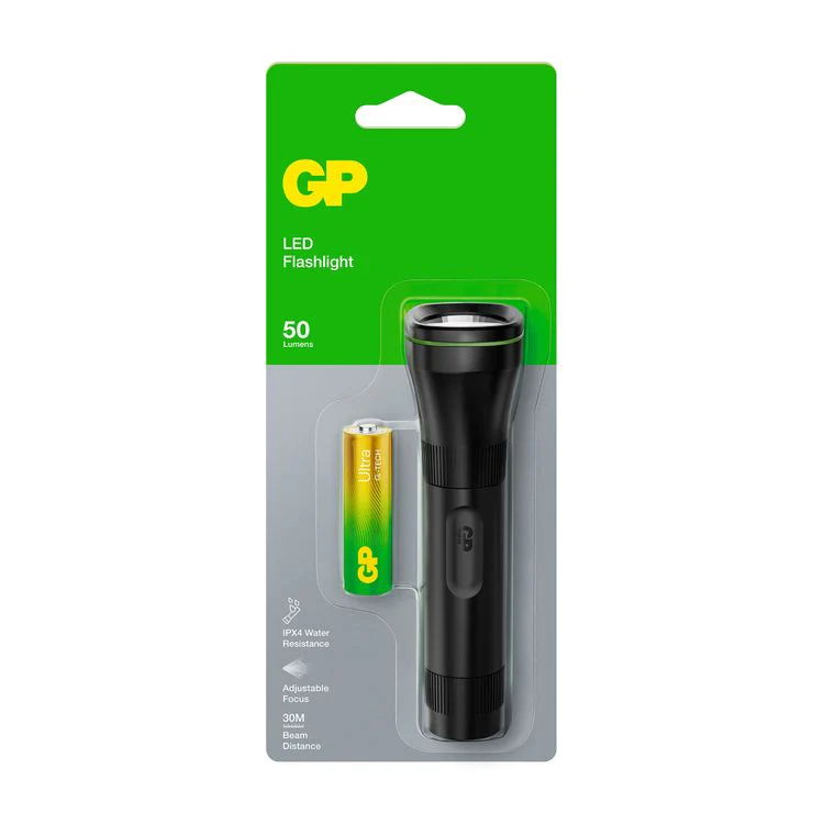 GP C105 LED zaklamp plastic zwart - Image 5