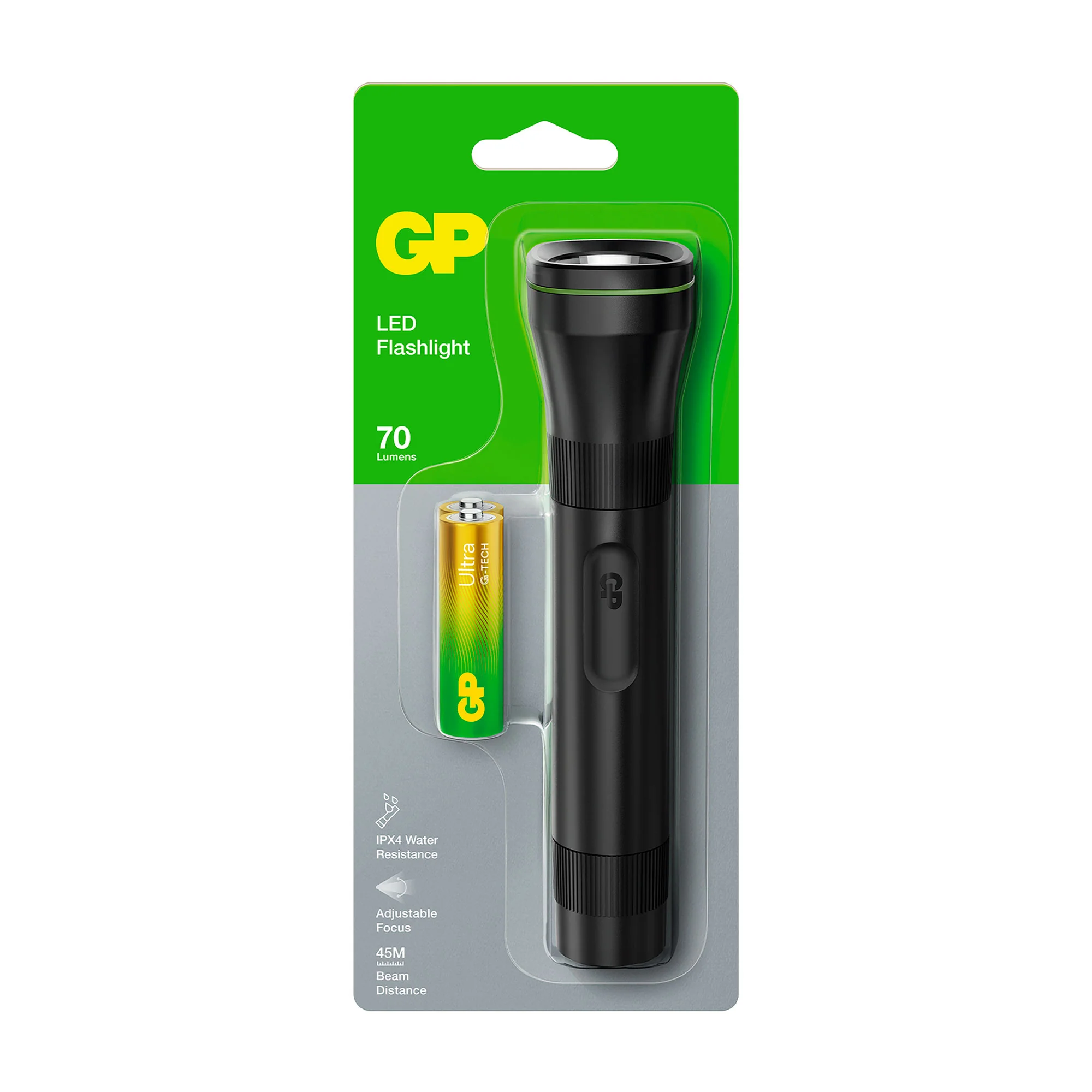 GP C107 LED zaklamp plastic zwart - Image 6
