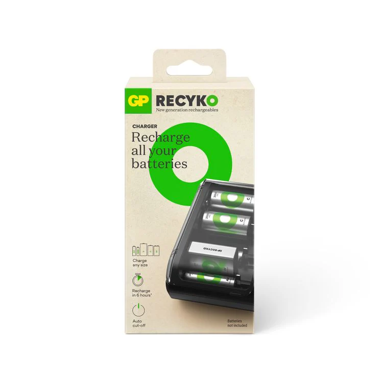 GP Recyko batterij oplader AA, AAA, C, D, 9V B631 5V - Image 3