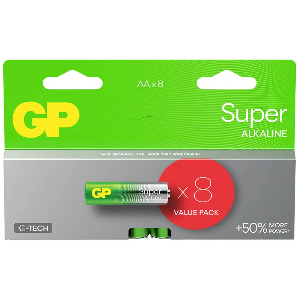 GP Super batterij AA alkaline 8st - Image 2