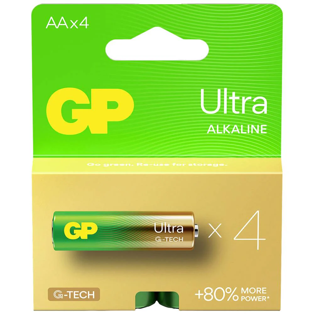 GP Ultra batterij AA alkaline 4st - Image 2
