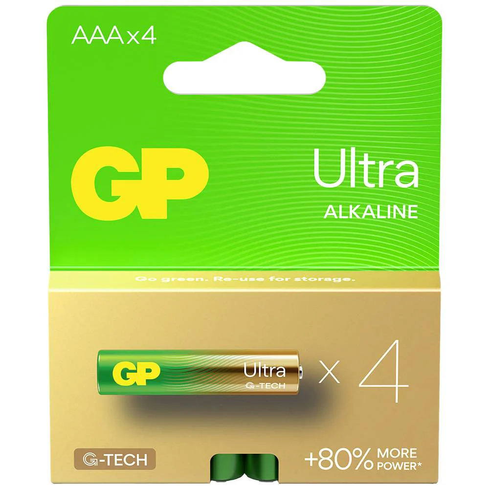GP Ultra batterij AAA alkaline 4st - Image 2