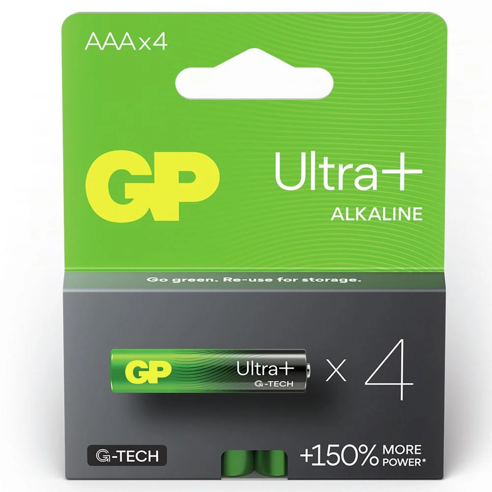 GP Ultra Plus batterij AAA alkaline 4st - Image 2