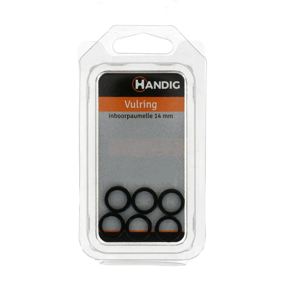 Handig vulring kunststof 10x14mm zwart 2st - Image 2