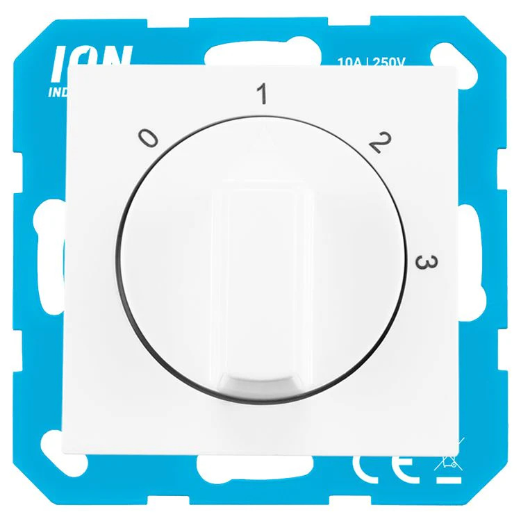ION Industries inbouw schakelaar 3 standen alpinewit