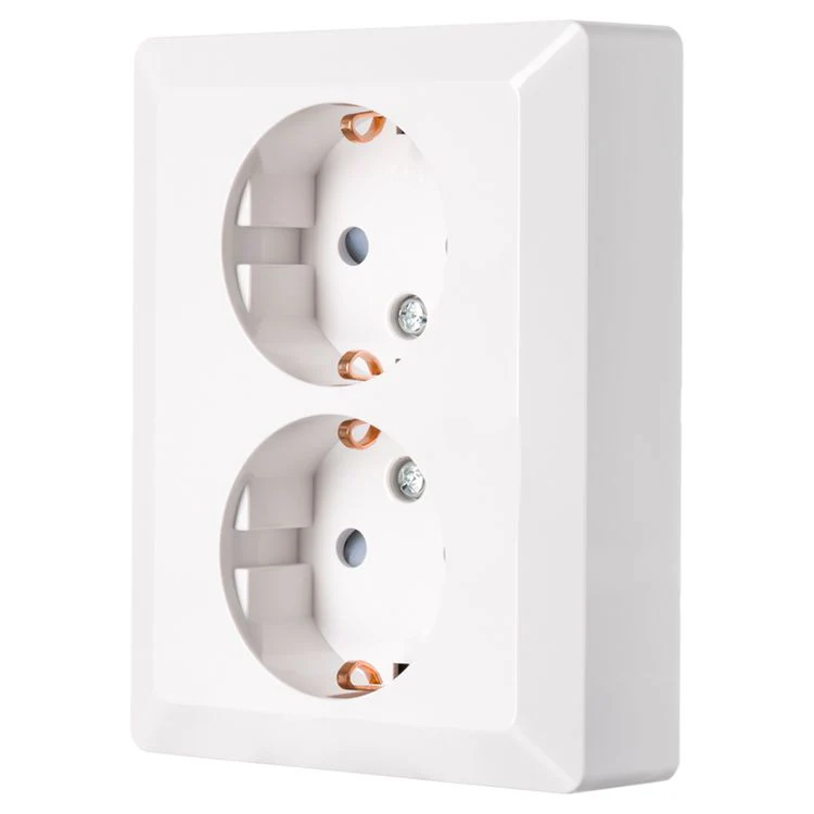 ION Industries inbouw stopcontactdoos 2-voudig randaarde wit - Image 4