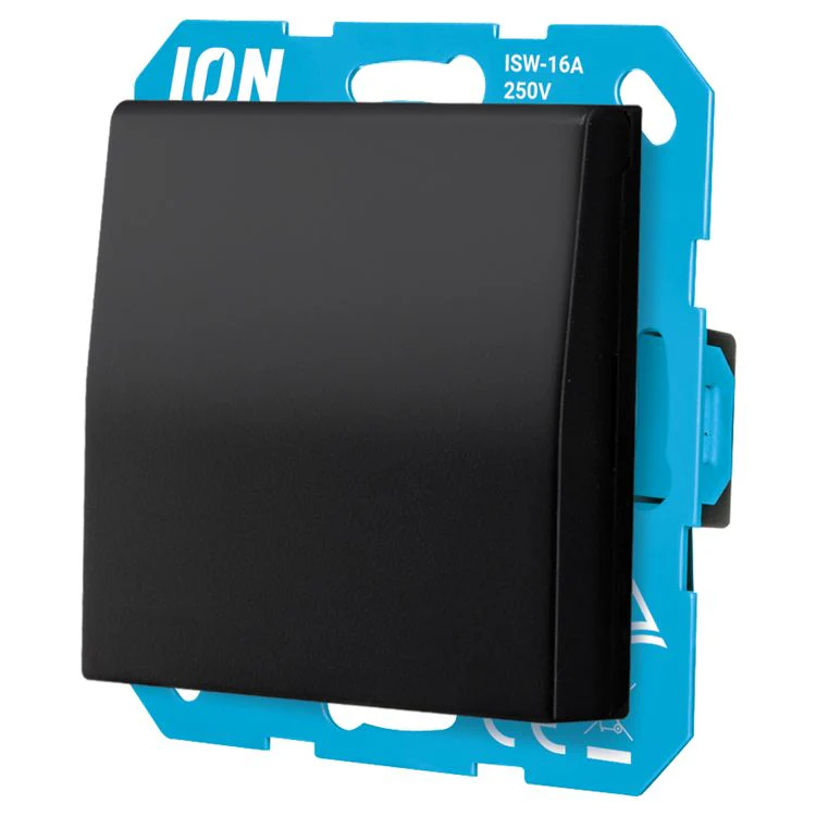 ION Industries inbouw stopcontactdoos met klep 1-V randaarde zwart - Image 3