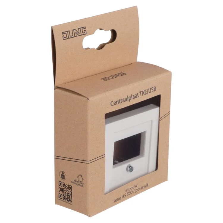 Jung AS 500 centraalplaat TAE/USB polarwit - Image 5