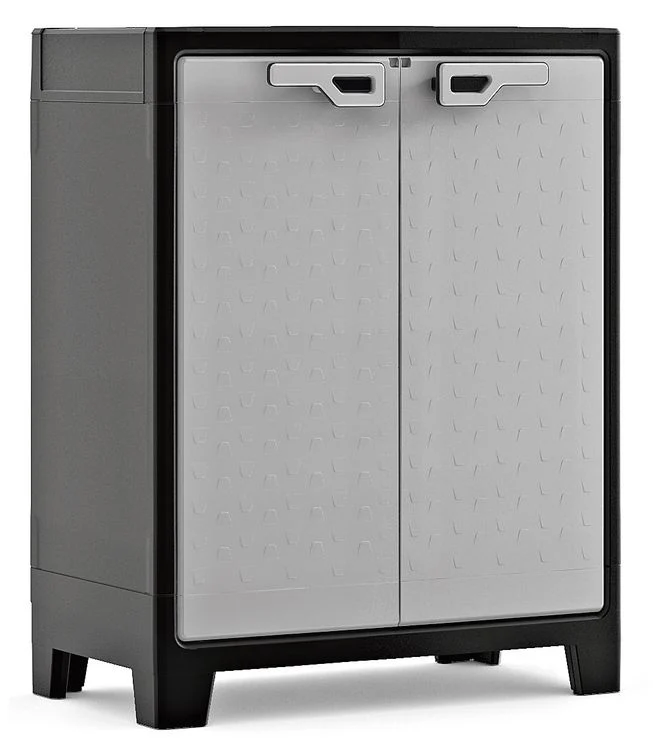 Keter Titan opbergkast kunststof grijs 80x44x100cm 30kg - Image 2