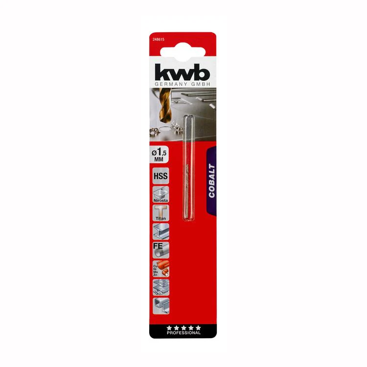 KWB cobalt metaalboor ø1,5mm - Image 2