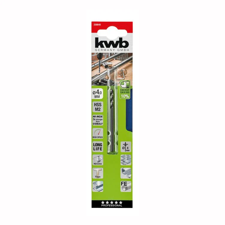 KWB Hi-Nox HSS metaalboor ø4mm - Image 2