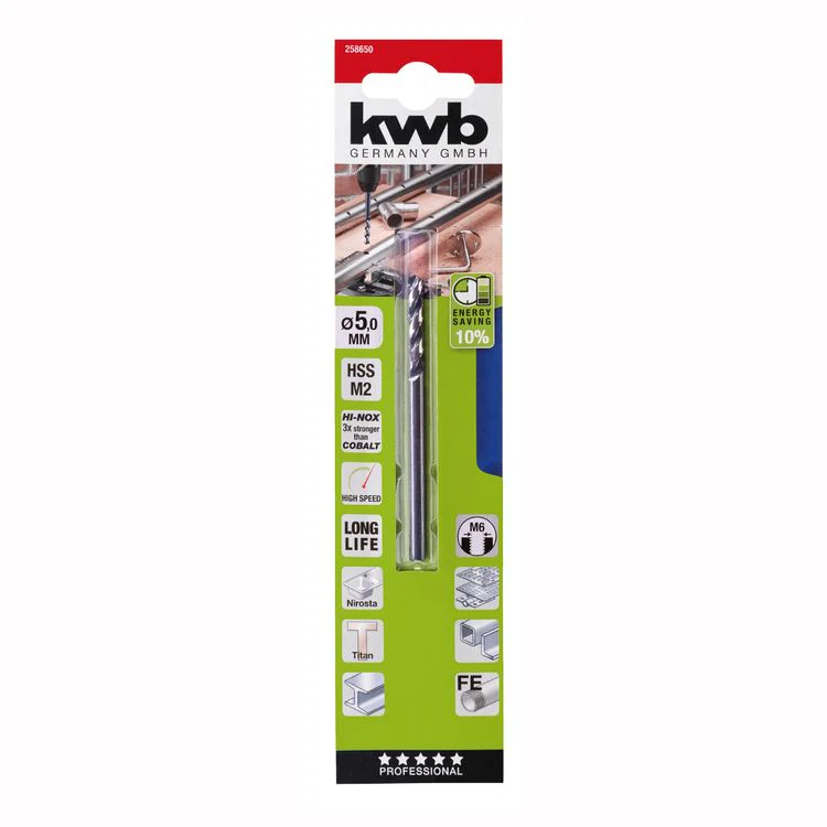 KWB Hi-Nox HSS metaalboor ø5mm - Image 2