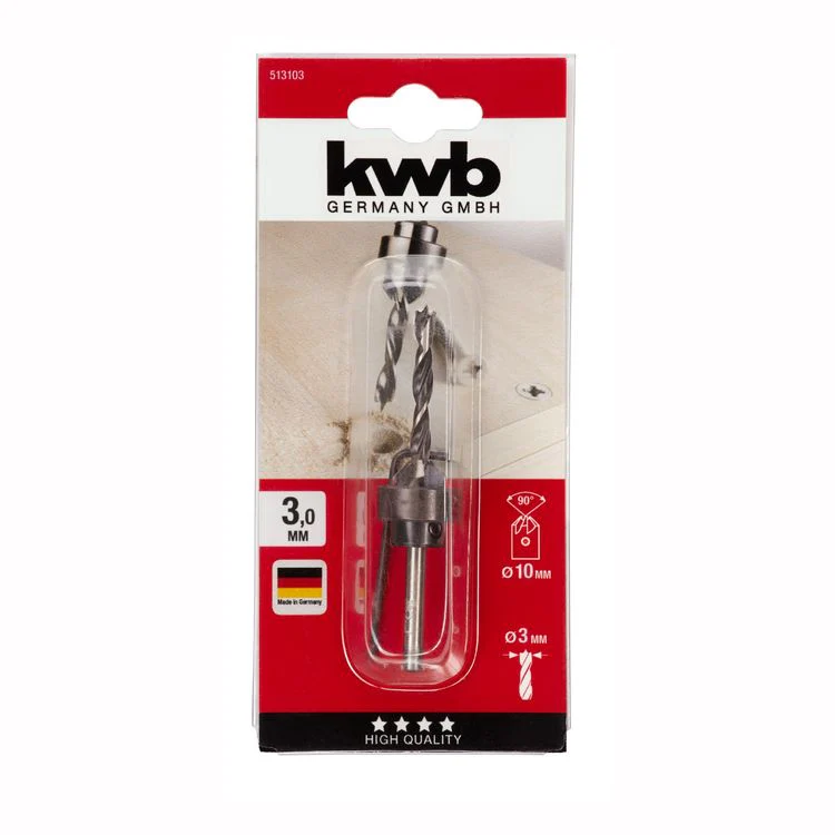 KWB opsteek verzinkborenset ø3mm - Image 2