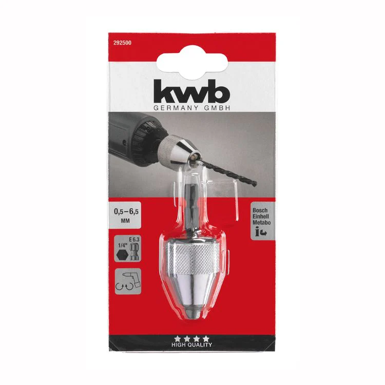 KWB snelspanboorkop zeskanthouder 1/4"-6,5mm - Image 2