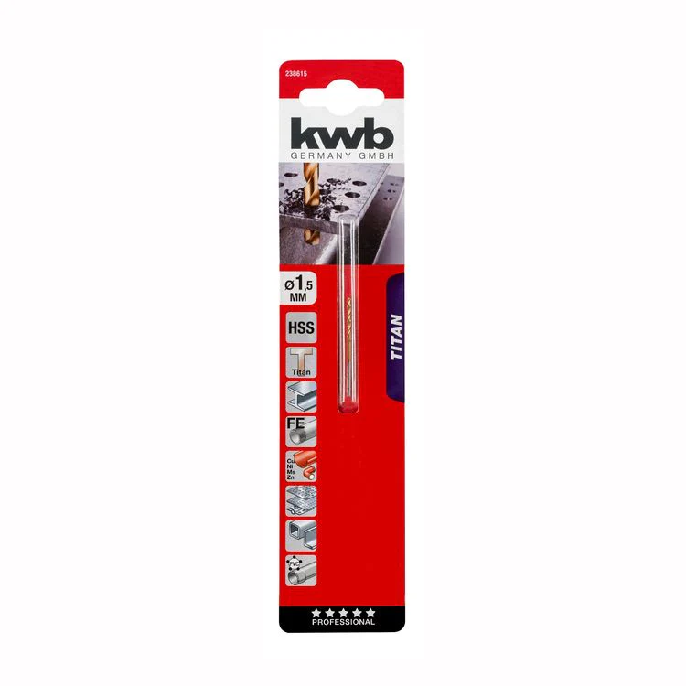 KWB titan metaalboor ø1,5mm - Image 2