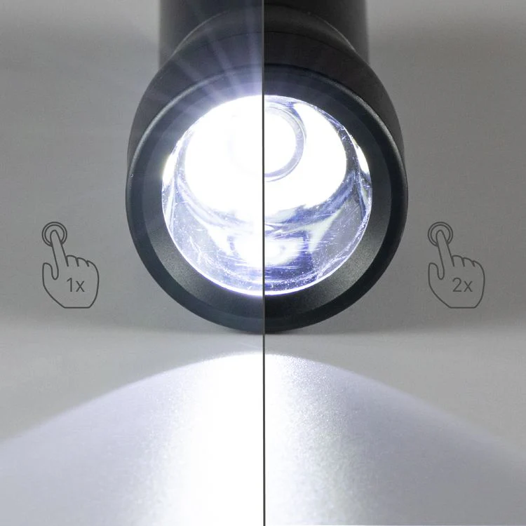 Led's Work LED zaklamp aluminium zwart 120LM ⌀4x12,4cm - Image 4