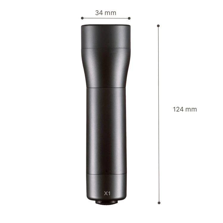 Led's Work LED zaklamp aluminium zwart 120LM ⌀4x12,4cm - Image 5