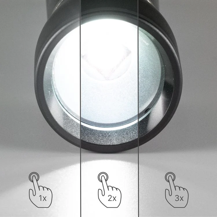 Led's Work LED zaklamp aluminium zwart 450LM ⌀3,5x19,4cm - Image 3