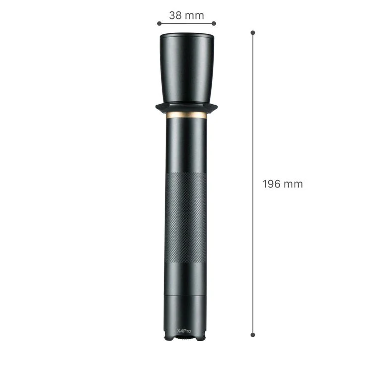 Led's Work LED zaklamp aluminium zwart 900LM ⌀3,5x19,4cm - Image 4