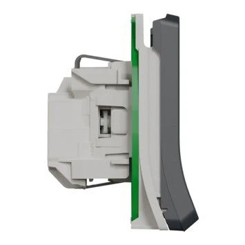Merten inbouw stopcontactdoos 1-voudig randaarde grijs/antraciet - Image 3