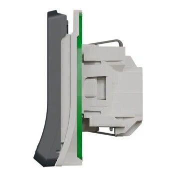 Merten inbouw stopcontactdoos 1-voudig randaarde grijs/antraciet - Image 4