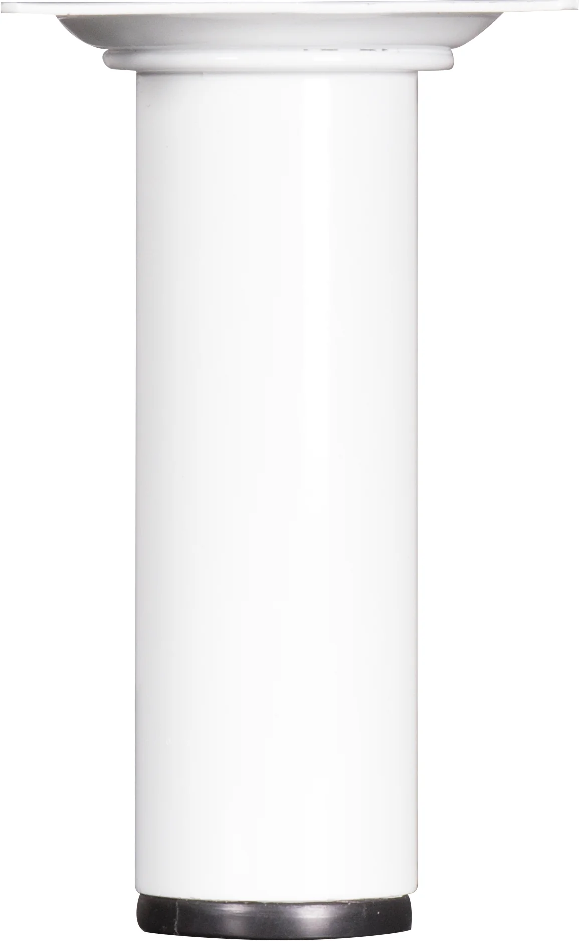 Meubelpoot rond metaal wit ⌀3x10cm