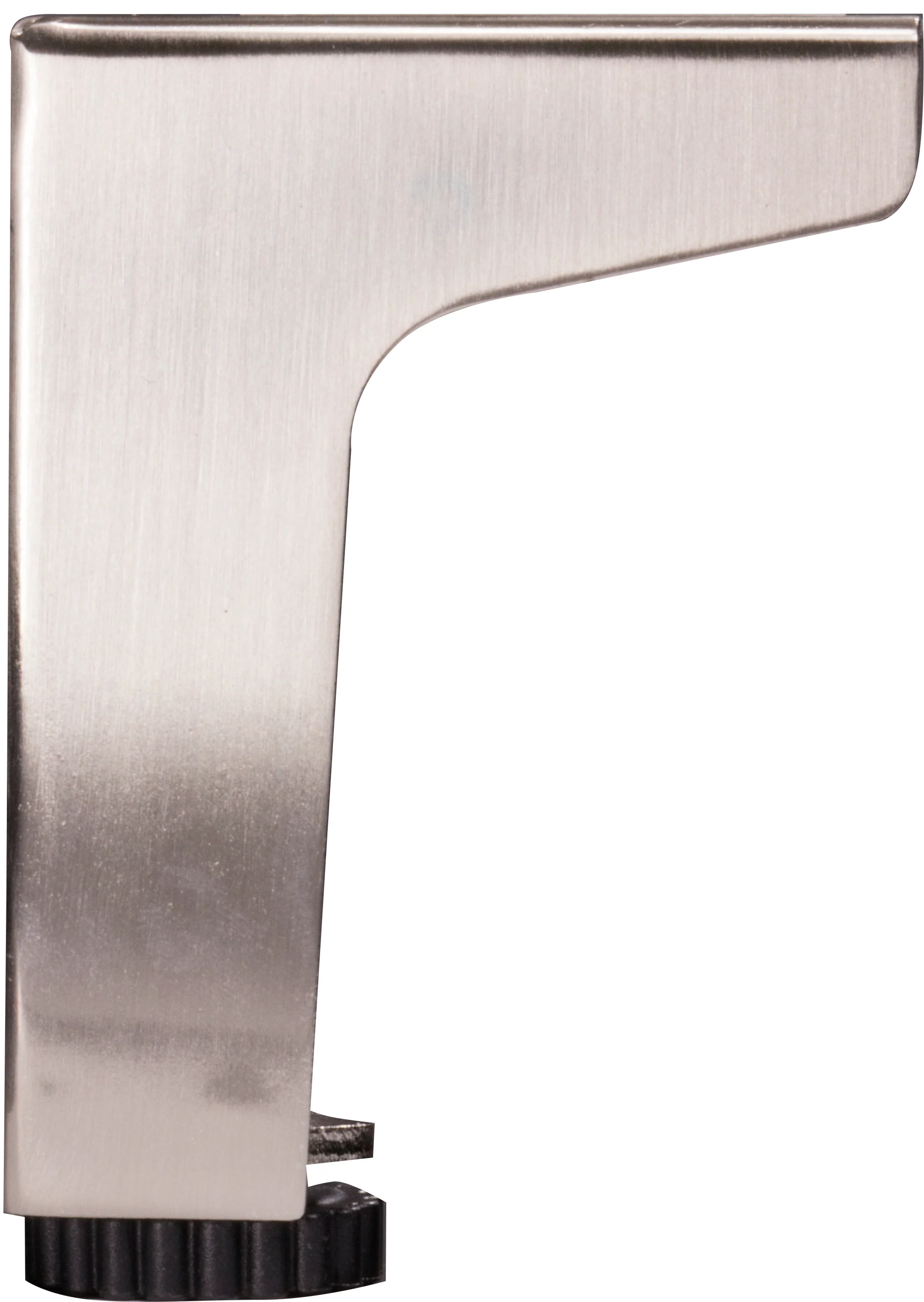 Meubelpoot vierkant metaal zilver 7,5x7,5x10cm